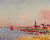 费迪南德卢瓦扬 - Breton Village by the Sea